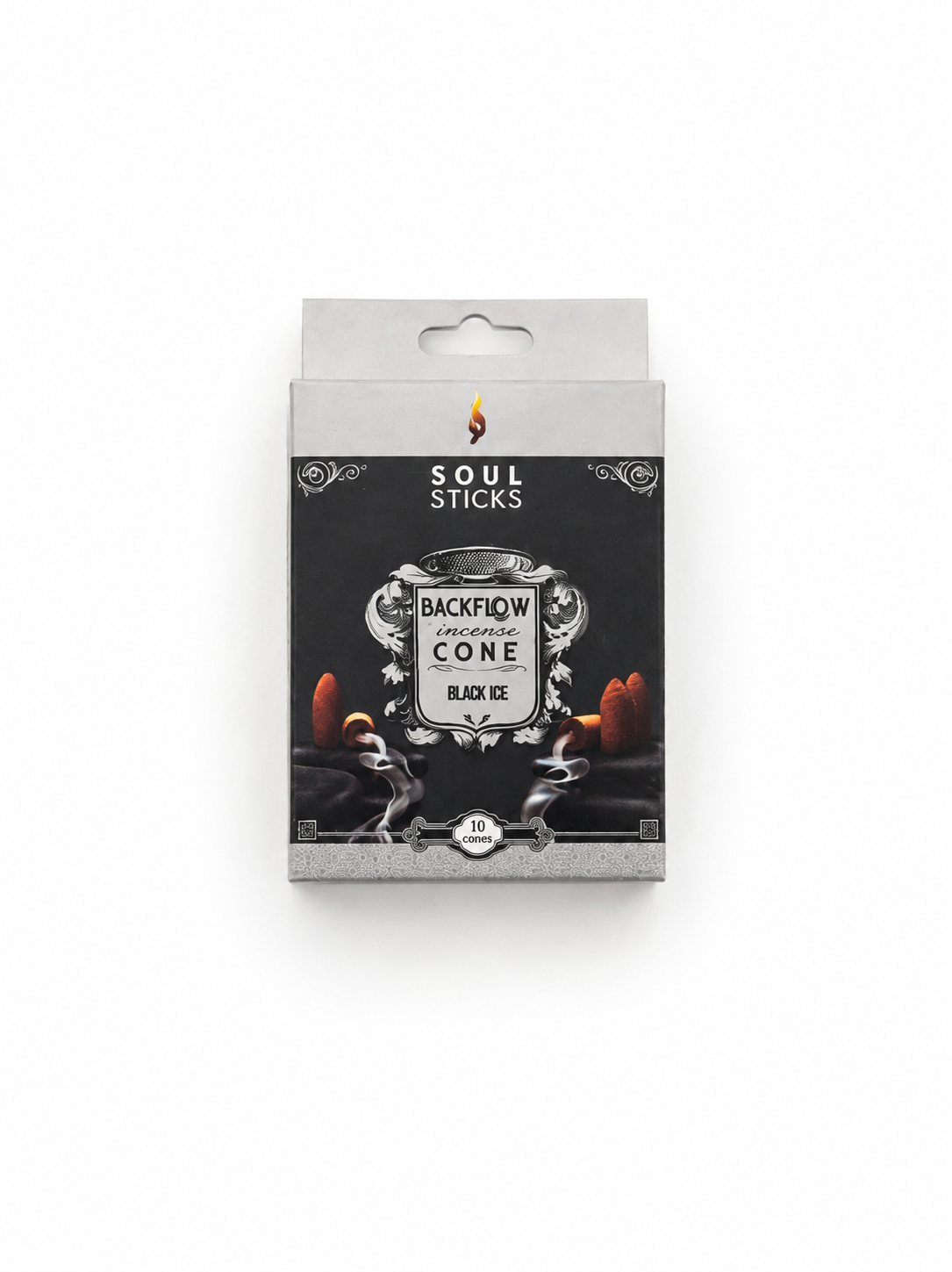 Soul Sticks Black Ice Backflow Incense Cones 10ct