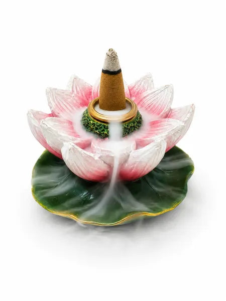 Pink Lotus Flower Backflow Incense Burner