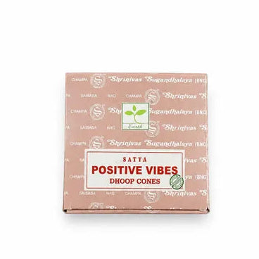 Satya Positive Vibes Dhoop Cones 12ct