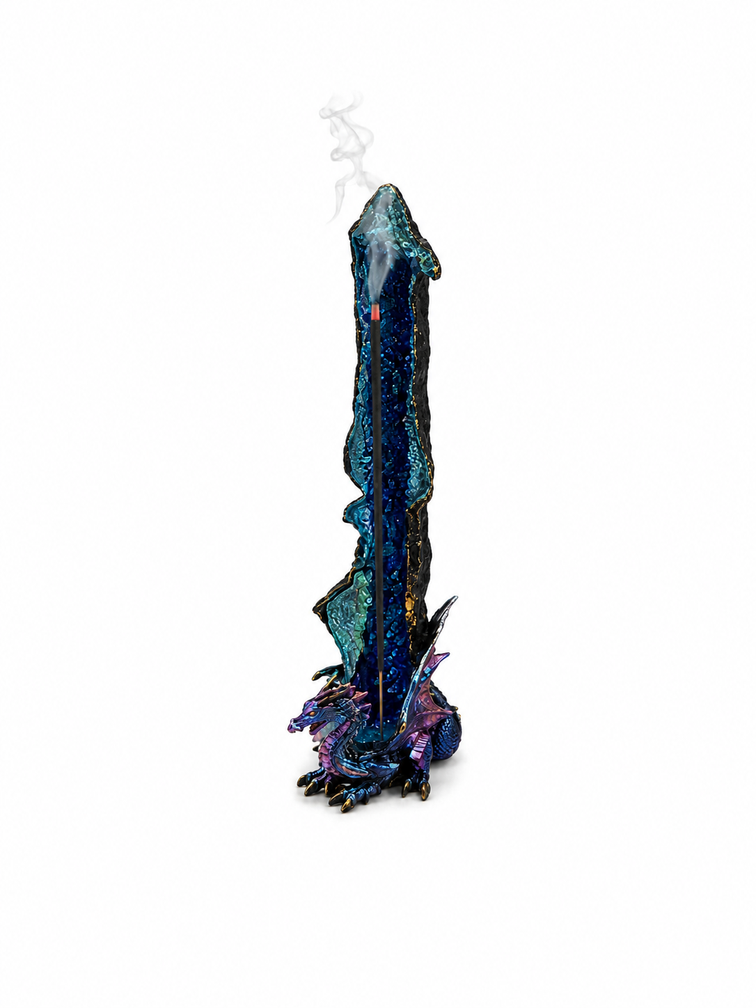 Blue Dragon Standing Incense Burner