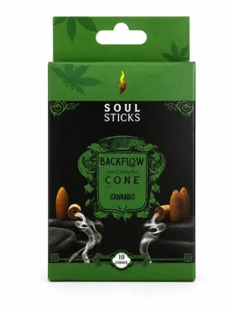 Soul Sticks Cannabis Backflow Incense Cones 10ct