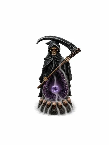 Purple Grim Reaper LED Backflow Incense Burner