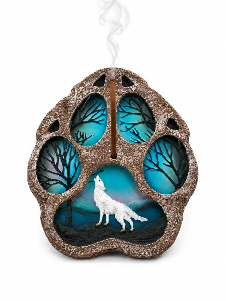 Wolf Paw Colorful Incense Burner