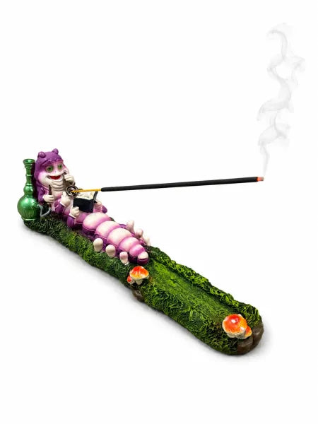 Caterpillar Smoking Reading Incense Burner