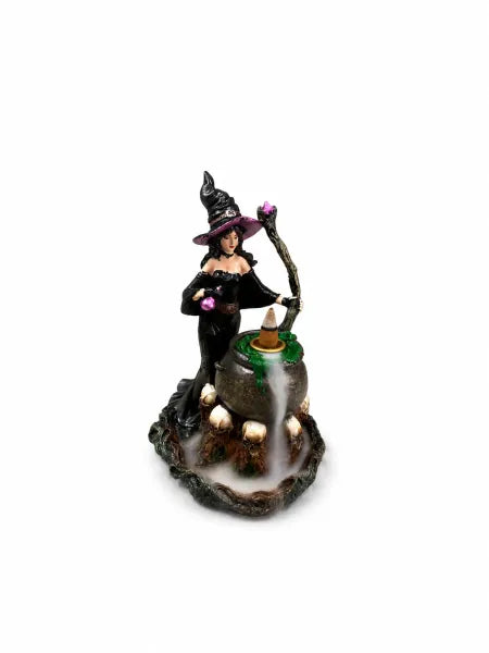 Witch & Cauldron Backflow Incense Burner