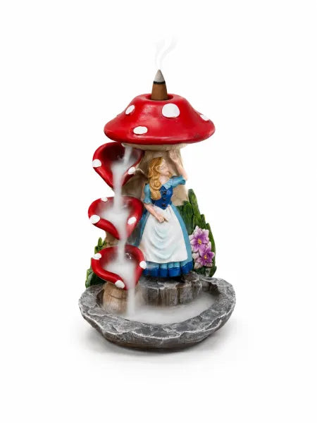 Alice & Mushrooms Backflow Incense Burner