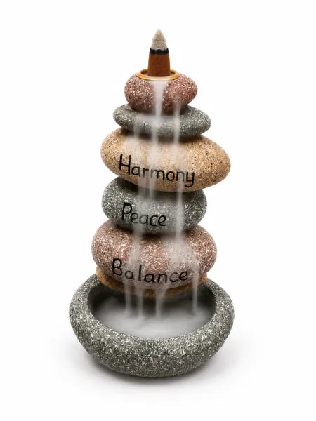 Harmony Peace Balance Backflow Incense Burner