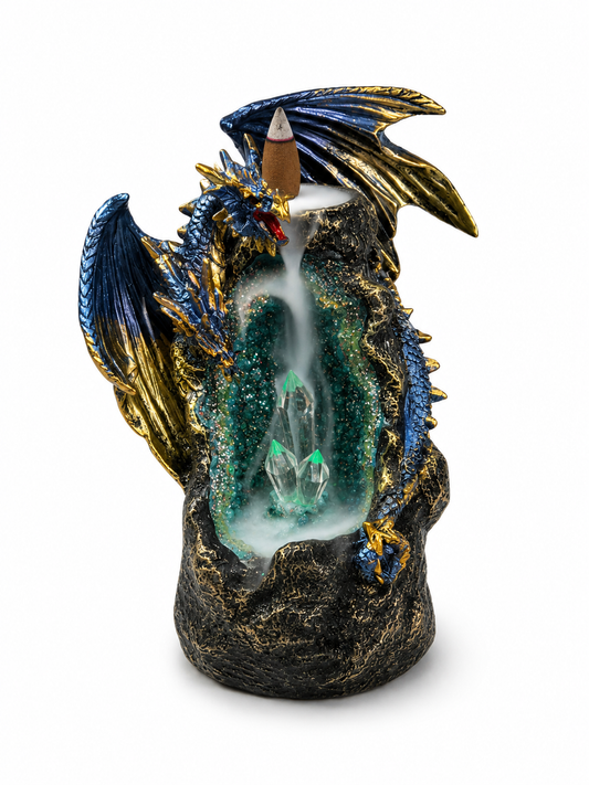 2 Head Blue Dragon LED Backflow Incense Burner