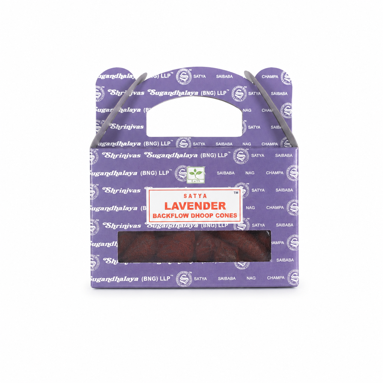 Satya Lavender Backflow Dhoop Cones 24ct