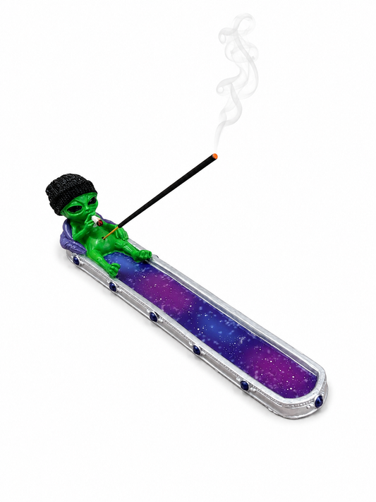 Galaxy Smoking Alien Incense Burner