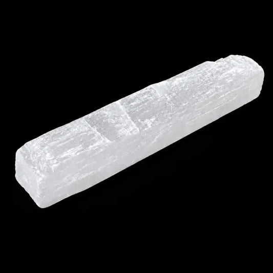 Selenite Natural Rough Flat Stick (Not Polished) 4"