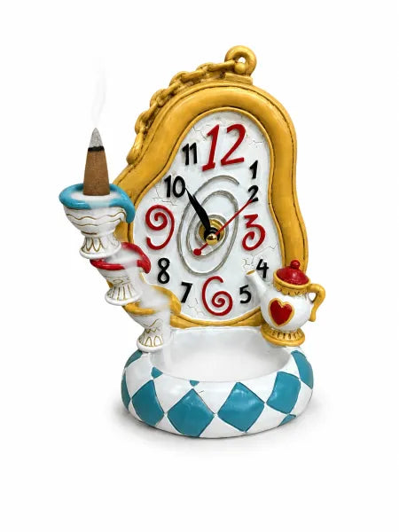 Mad Tea Party Clock & Backflow Burner