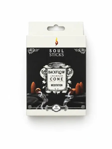 Soul Sticks Meditation Backflow Incense Cones 10ct