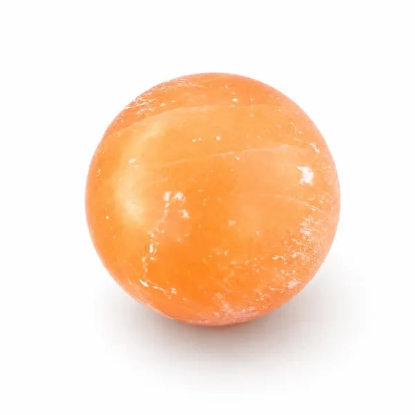 Orange Selenite Sphere 3"