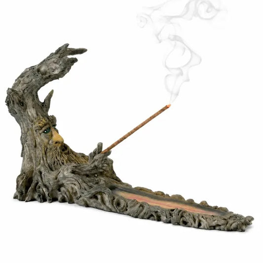 Long Tree Branch Man Flat Incense Burner