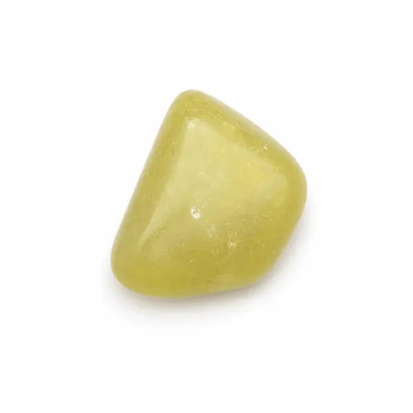 Light Green Serpentine Tumbled Single Piece 1"