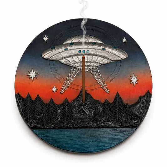 Round UFO Incense Burner