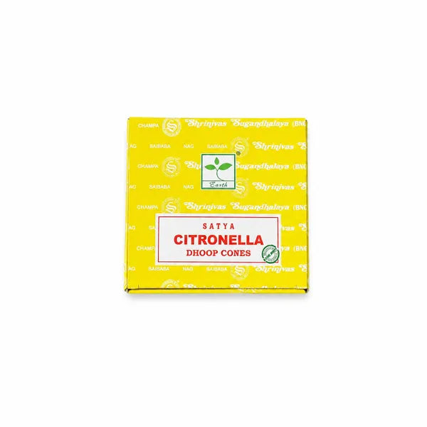 Satya Citronella Dhoop Cones 12ct