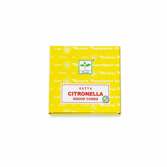 Satya Citronella Dhoop Cones 12ct