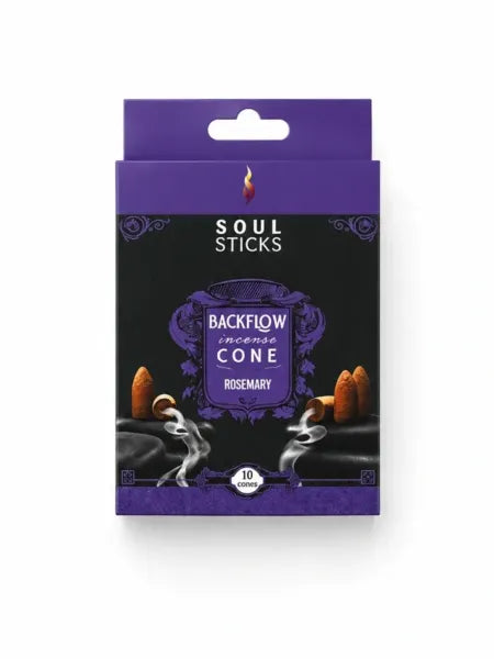 Soul Sticks Rosemary Backflow Incense Cones 10ct