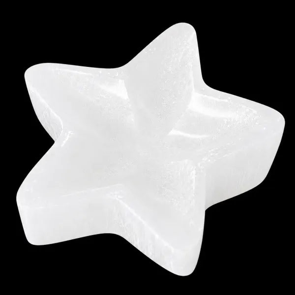 Selenite Star Shape Charging Bowl 4"