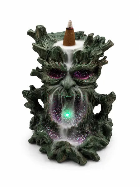 Purple Tree Man LED Backflow Incense Burner