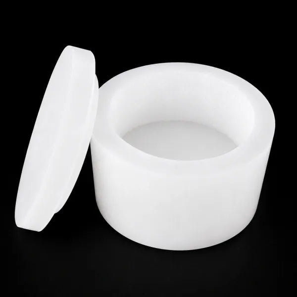 Selenite Round Shape Trinket Box