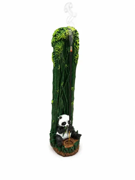 Panda Bear & Bamboo Stand Up Incense Burner