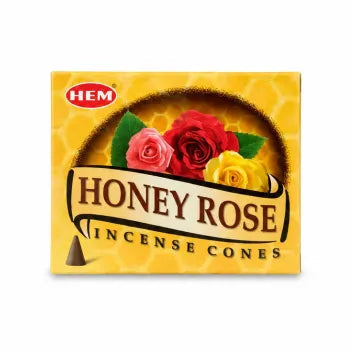 HEM Honey Rose Incense Cones 10ct