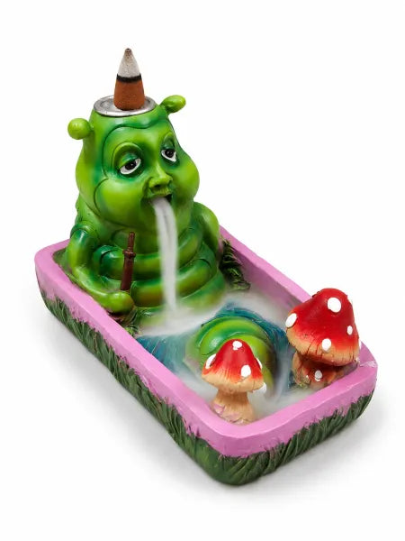 Caterpillar Smoking Backflow Incense Burner