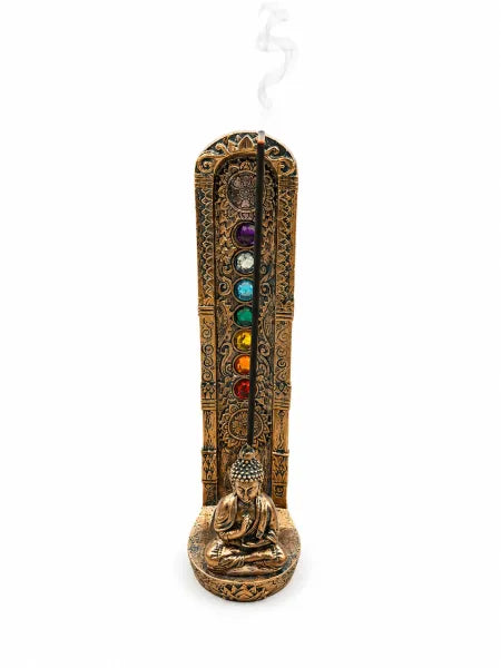 Standing Chakra Buddha Incense Burner