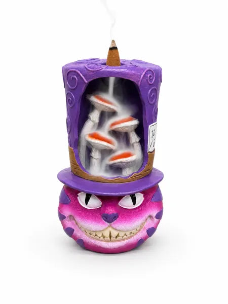 Cheshire Cat Mad Hatter Backflow Incense Burner