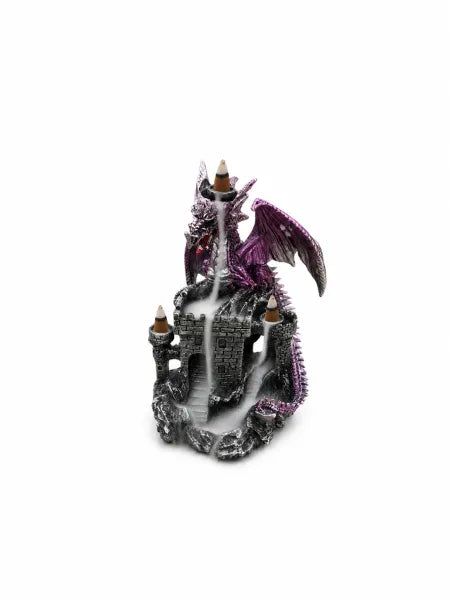 3 Burners Purple Dragon Backflow Incense Burner